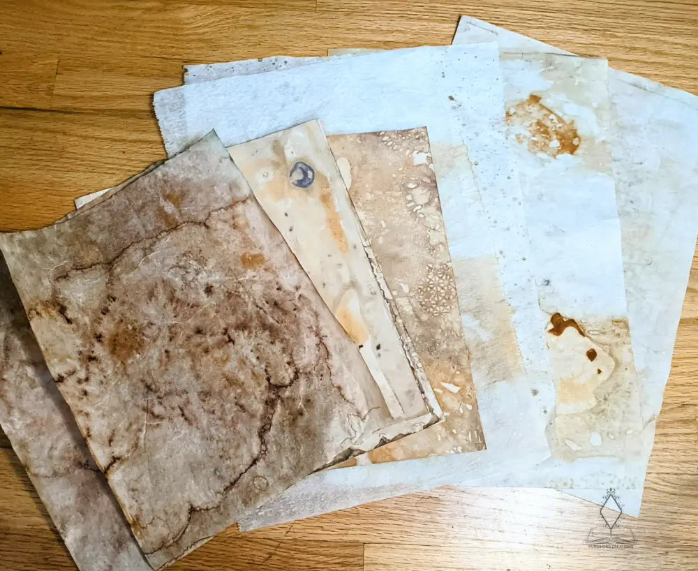 Rust-Dyed Paper Pack