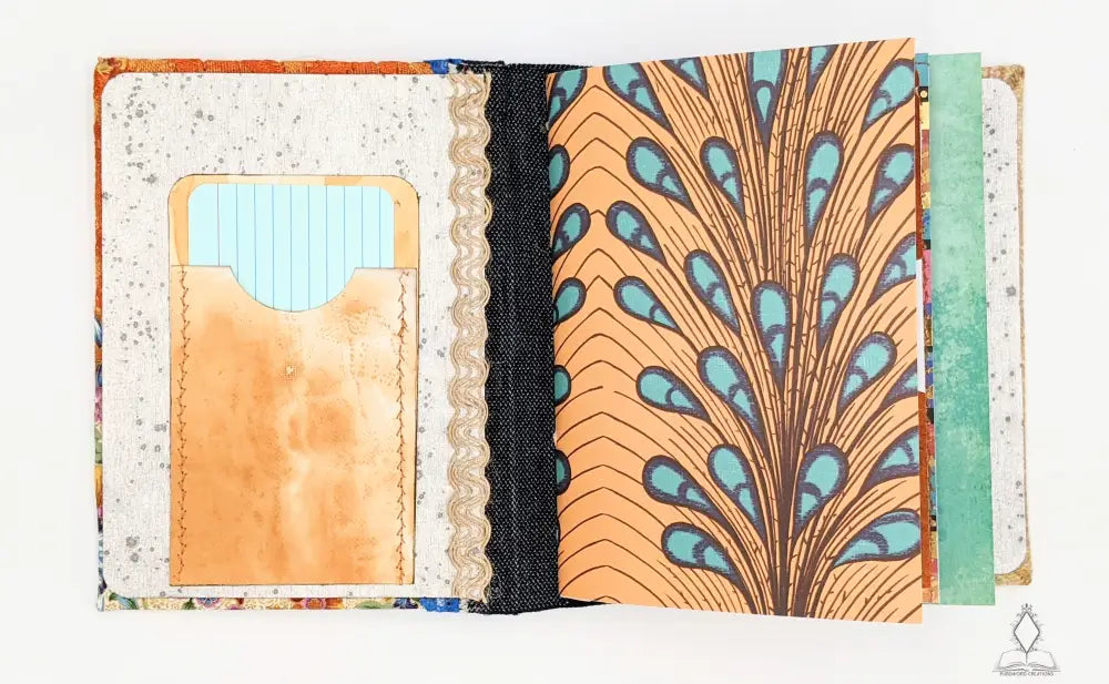 Pure Beauty Journals - Blue And Dark Orange Journal