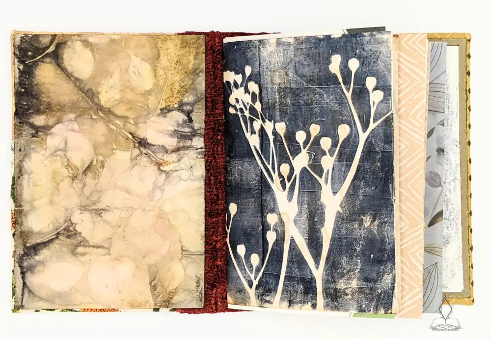 Pure Nature Journals - Blue And Dark Red Journal